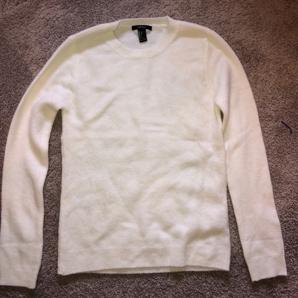 Fuzzy sweater large